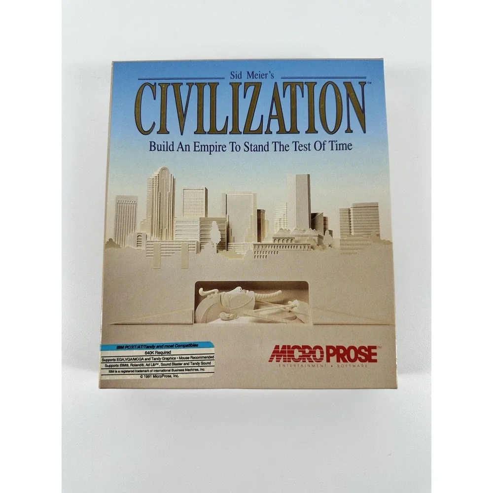 Sid Meier's Civilization 1991 PC IBM 3.5